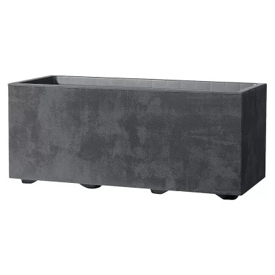 Květináč Millennium, 59 x 25 x 25 cm, plast, antracit - B Květináč Millennium, 59 x 25 x 25 cm, plast, antracit - B